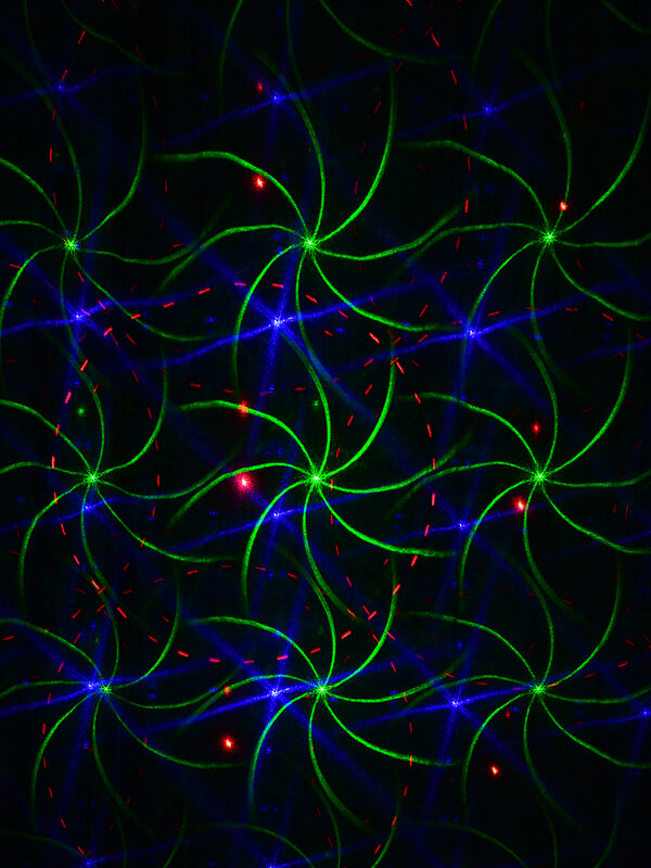 Red Green & Blue Multi Pattern LED Christmas Garden Laser Light | 17m x 15m — image 3