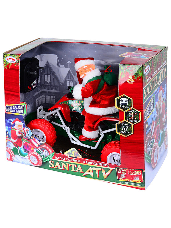 Eztec Radio Control Santa ATV | 1:7 Scale Remote Control Christmas Quad Bike — image 6