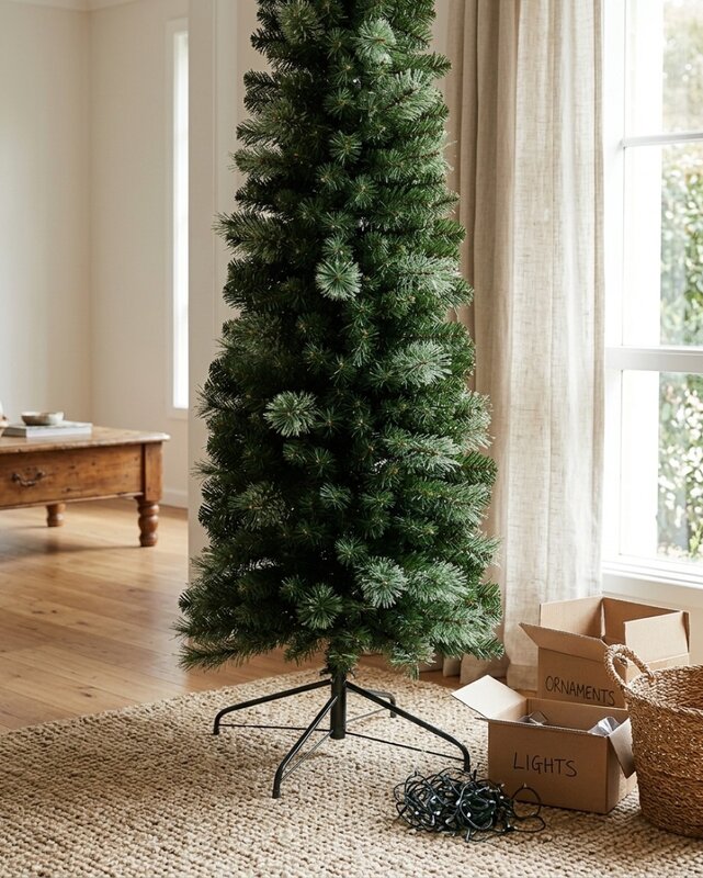 2.3m Montane Pencil Slim Cashmere Dual Tip Christmas Tree | 691 Tips — image 4