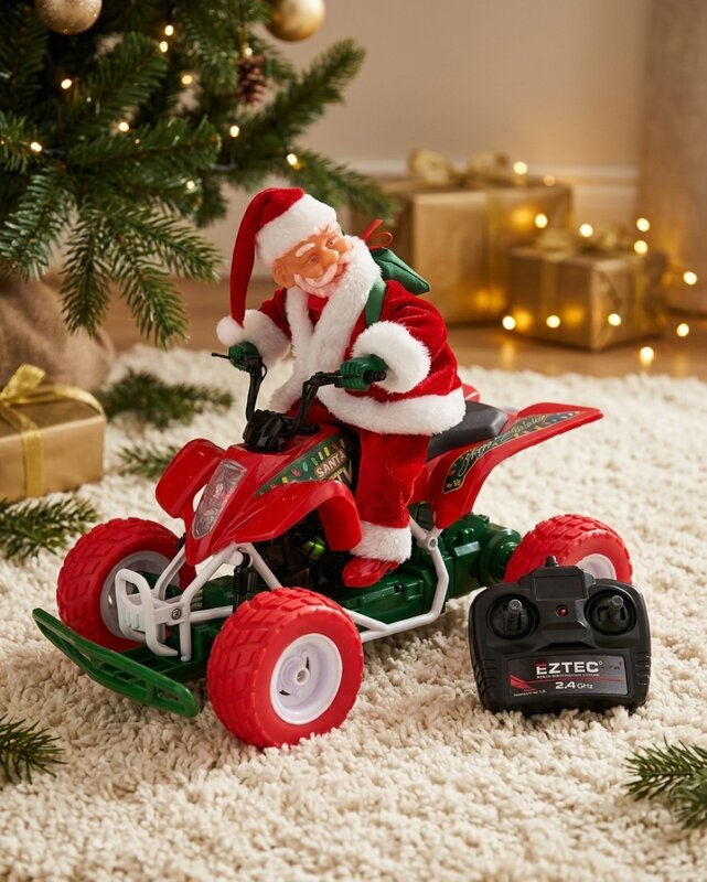 Eztec Radio Control Santa ATV | 1:7 Scale Remote Control Christmas Quad Bike — image 2
