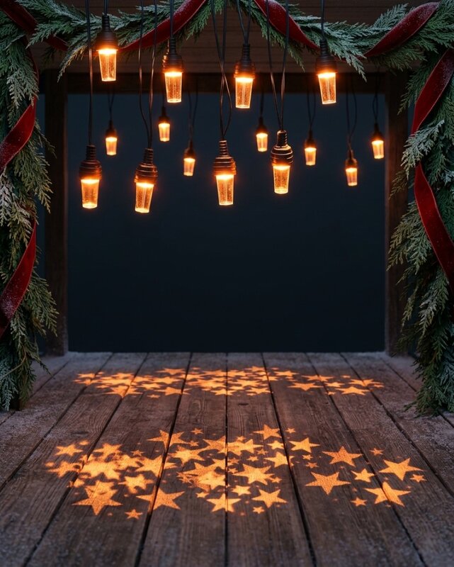 8 LED Warm White Star Projector Fairy Lights With Timer | 3.5m — image 4