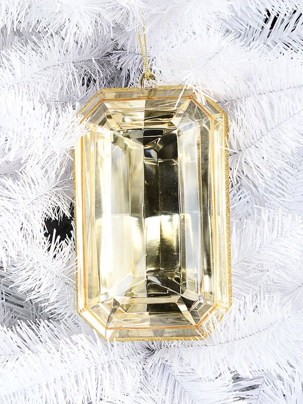 Radiant Citrine Gold Faceted Jewel Large Display Ornament | 20cm — image 2