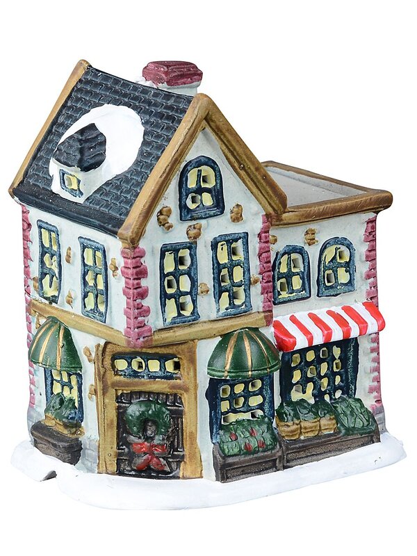 24 Piece Christmas LED Village Set With Bakery, Shop, Homes & Townsfolk — image 8