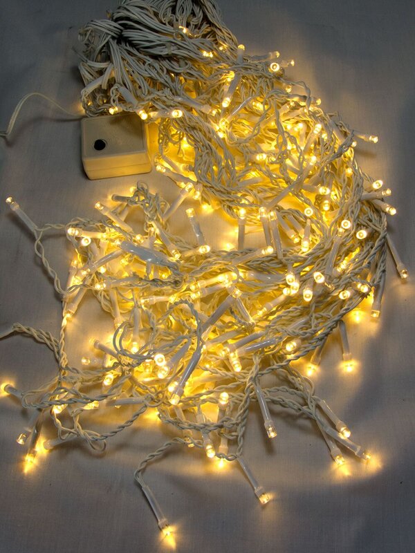 240 Warm White Superbright LED Icicle Light - 7m — image 3