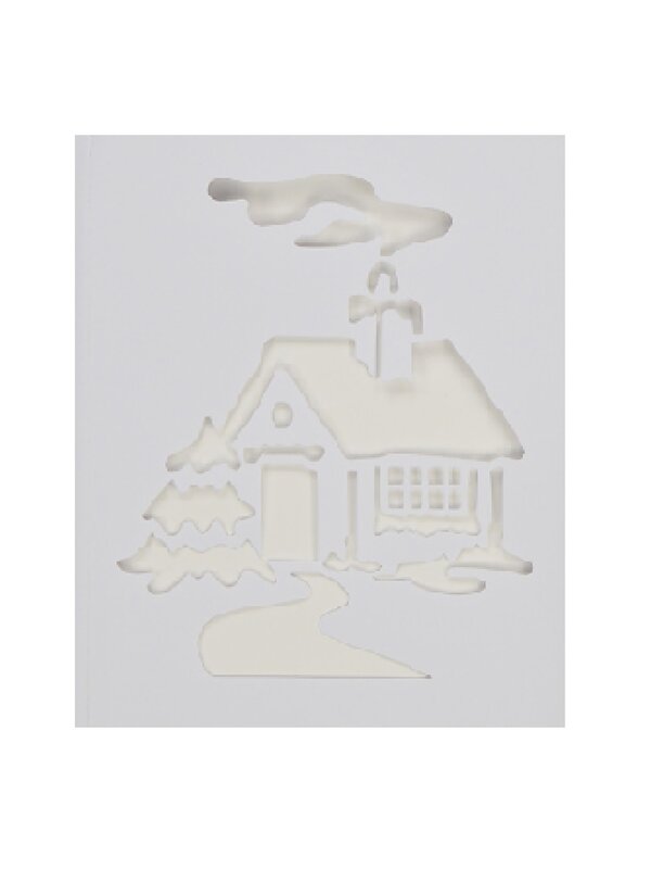 24cm Reusable Christmas Themes Spray Snow Window Stencil — image 8