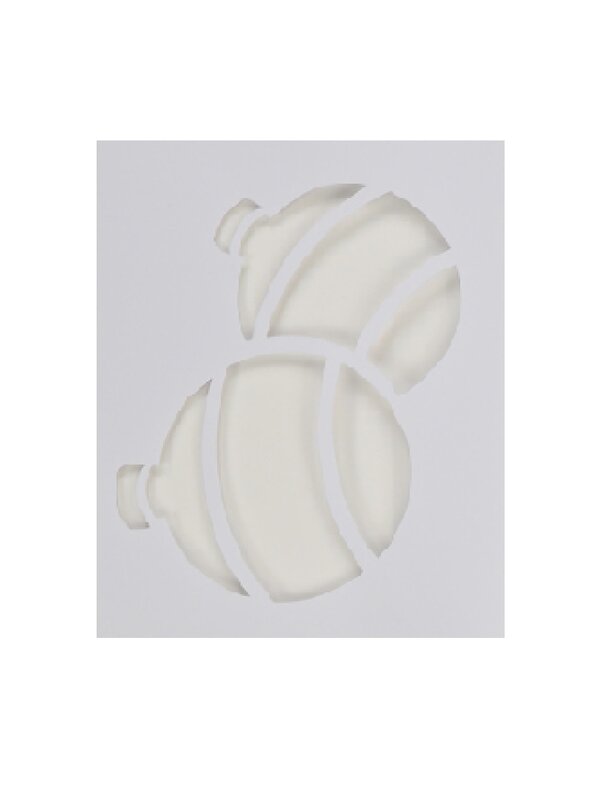 24cm Reusable Christmas Themes Spray Snow Window Stencil — image 3