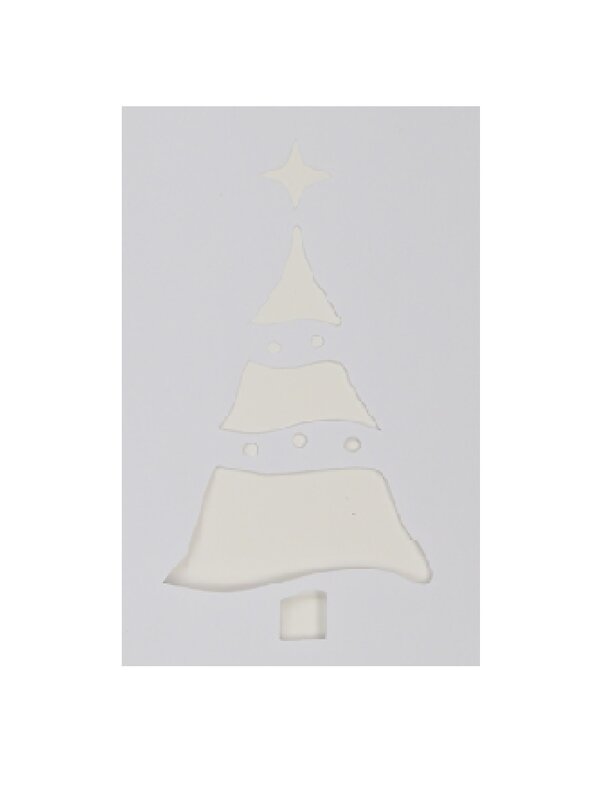 24cm Reusable Christmas Themes Spray Snow Window Stencil — image 9