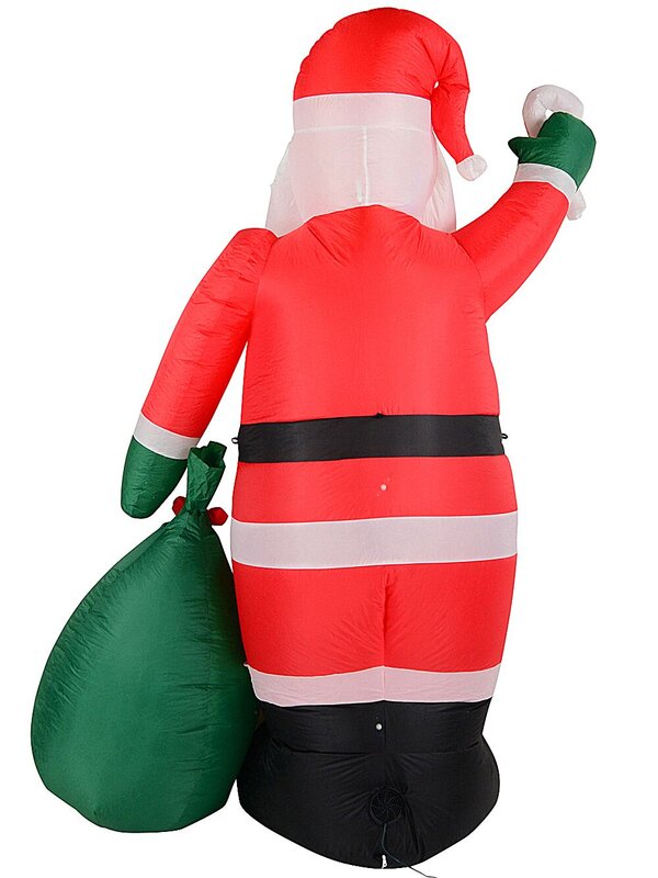 2.4m Large Santa With Sack & Candy Cane | LED Outdoor Inflatable — image 5