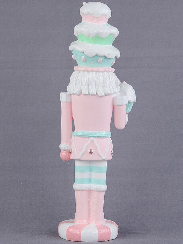 25cm Christmas Sweets & Cupcakes La Patissier Santa Resin Figurine — image 6