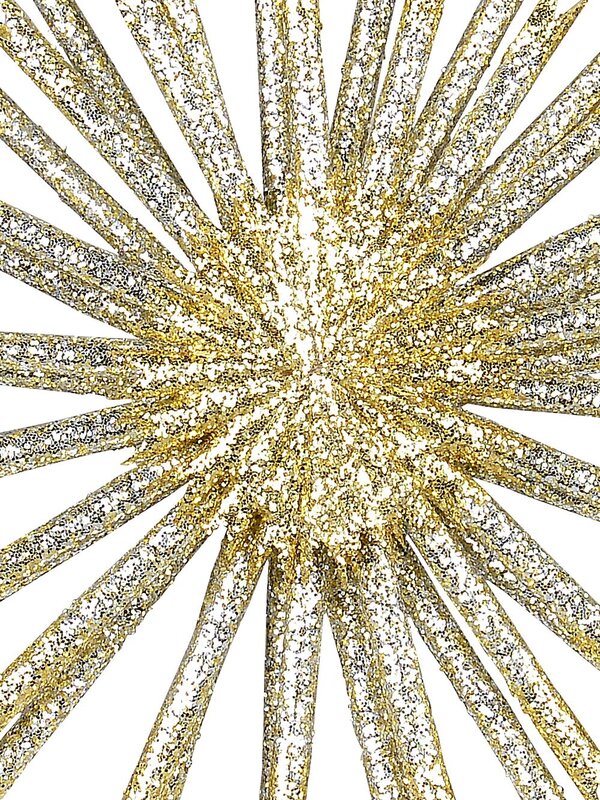 Gold & Platinum Starburst Ornament Christmas Tree Clip Pick | 25cm — image 3
