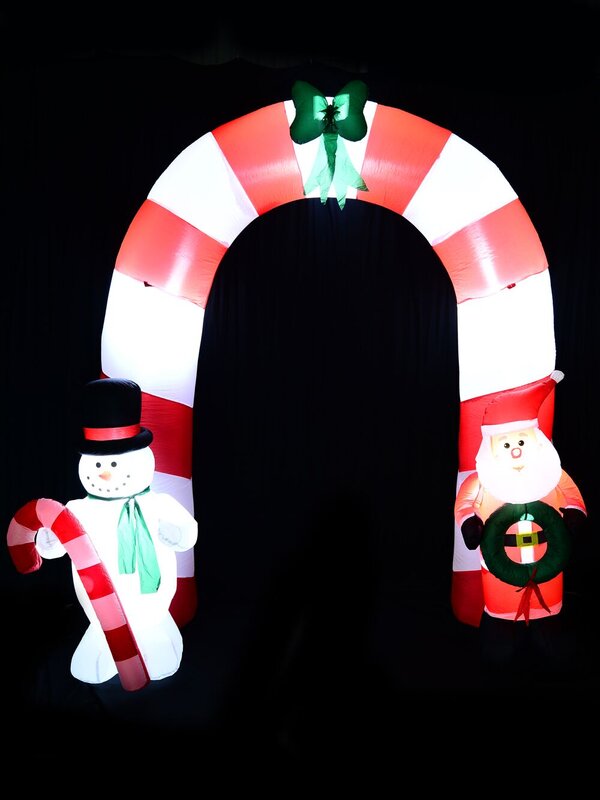 2.5m Santa, Snowman & Archway Illuminated Christmas Inflatable — image 5