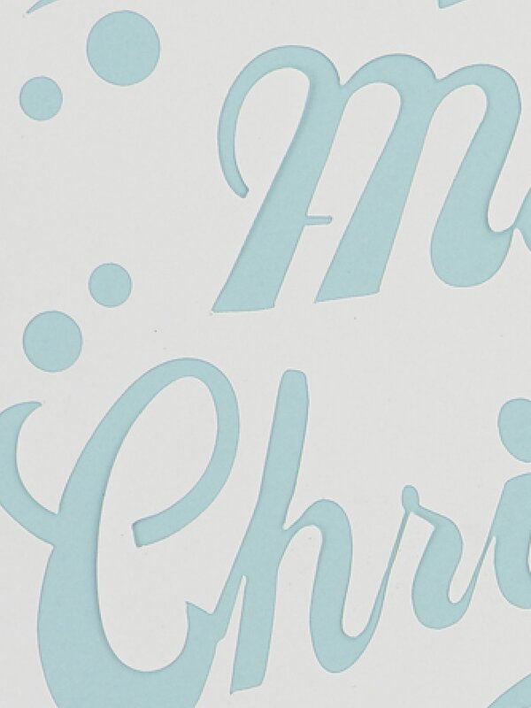 Reusable Merry Christmas Window Stencil | 26cm Snow Spray Template — image 3