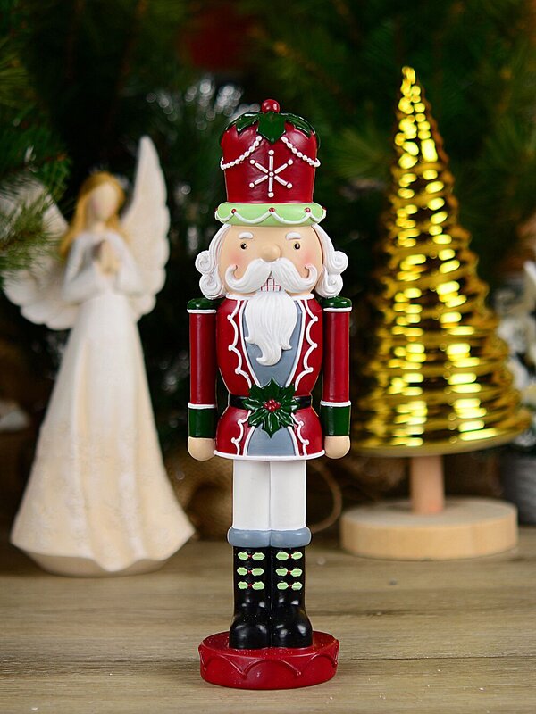 27cm Traditional Aristocrat Nutcracker Soldier Resin Figurine — image 2