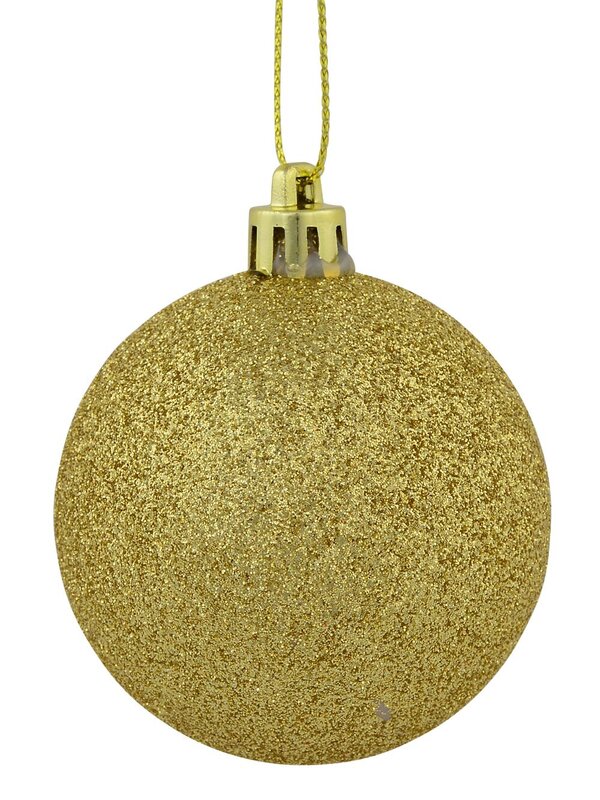 27x 60mm Red Metallic, Green Matte & Glitter Gold Christmas Baubles — image 6