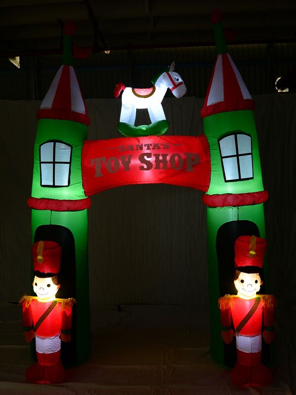 2.9m Santa's Toy Shop Archway | LED Outdoor Inflatable — image 5