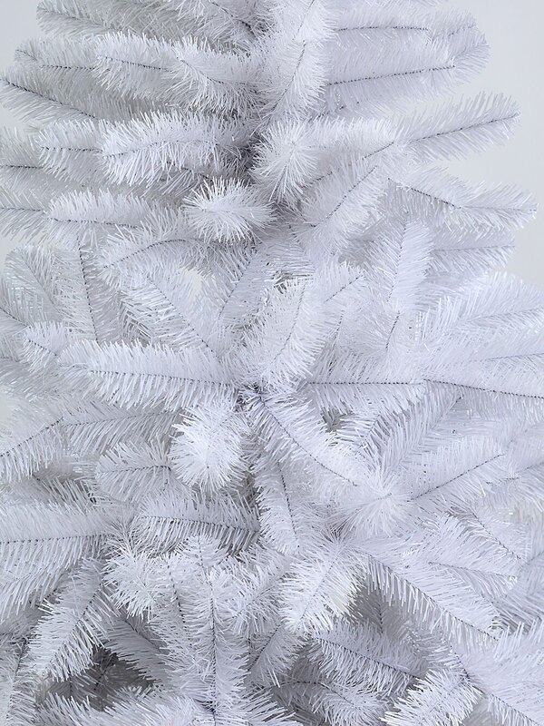 2m Arctic White Artificial Christmas Tree | 770 Tips & Hinged Branches — image 4