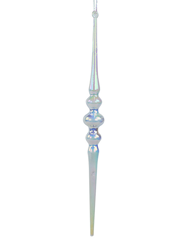 2x Gloss Iridescent Icicle Whimsical Essential Ornament | 17cm — image 3
