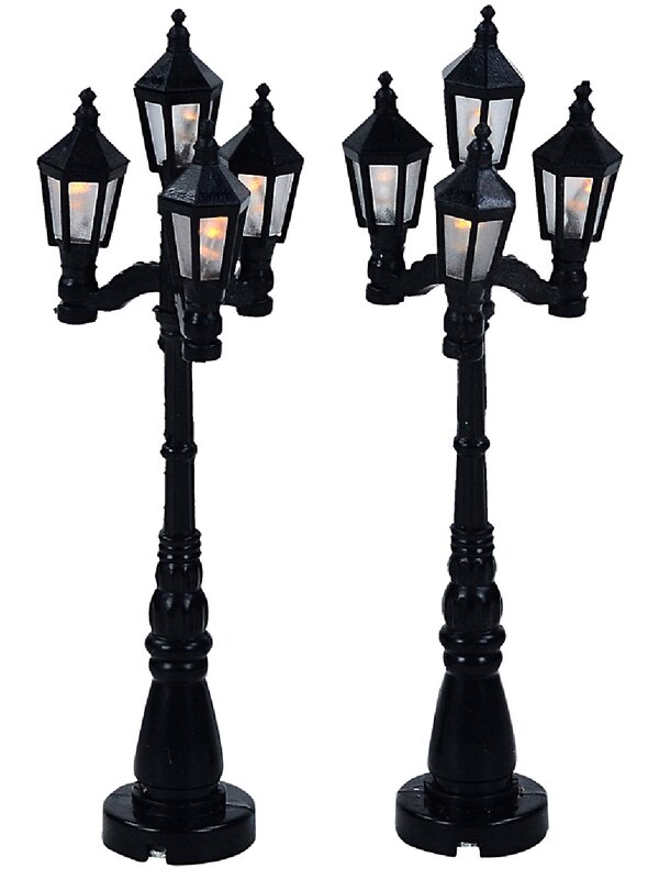2x LED Victorian Street Lantern Village Accessories | 11cm — image 4