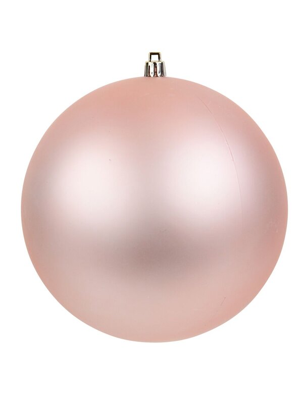 2x Lustrous Light Rose Gold Grand Matte Baubles | 15cm — image 6