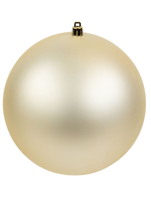 2x Lustrous Matte Champagne Grand Baubles | 15cm — image 3