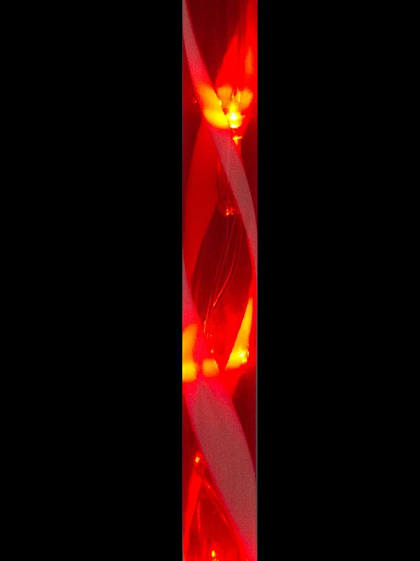 3 Red LED Candy Cane Solar Stake Lights - 50cm — image 2