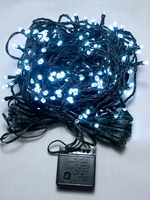 300 Cool White LED String Fairy Lights 8 Function | 15m — image 3