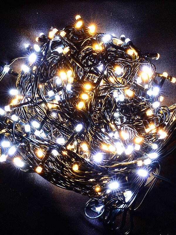 300 Warm & Cool White LED String Fairy Lights 8 Function With Timer | 15m — image 3
