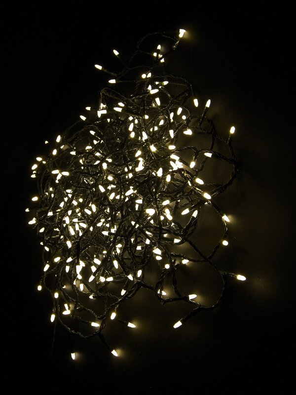 300 Warm White Bullet Bulb Led String Light - 15m