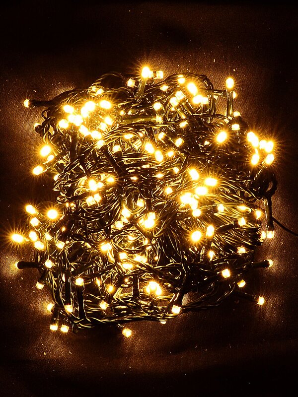 300 Warm White LED String Fairy Lights 8 Function With Timer | 15m — image 3