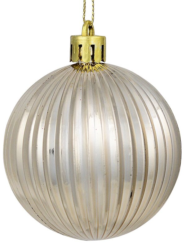 32x Lustrous Platinum Mixed Essential & Grand Baubles | 60mm & 15cm — image 4