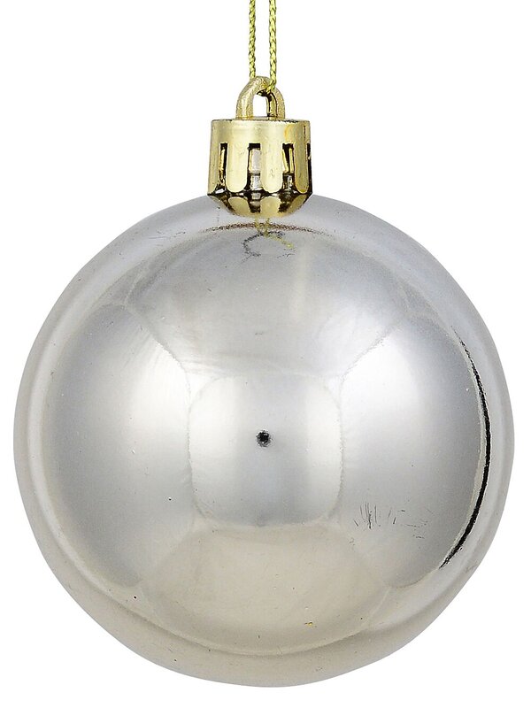 32x Lustrous Platinum Mixed Essential & Grand Baubles | 60mm & 15cm — image 8