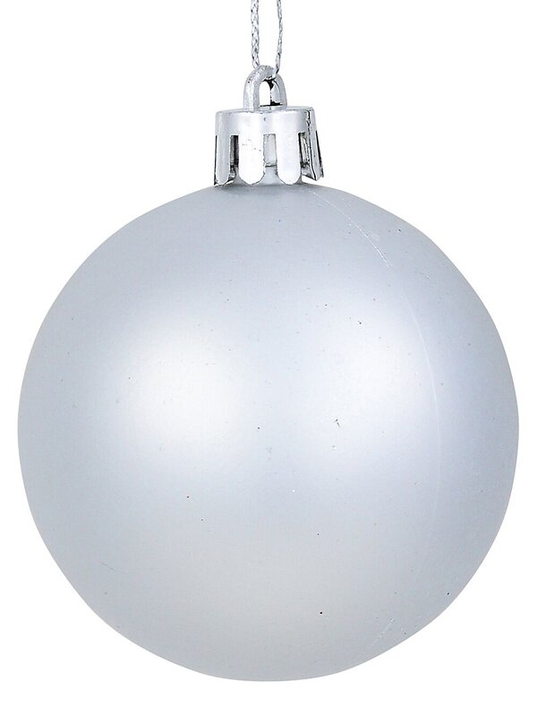 32x Lustrous Silver Essential & Grand Mixed Finish Baubles | 60mm & 15cm — image 10