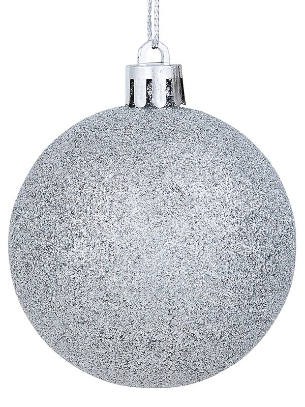 32x Lustrous Silver Essential & Grand Mixed Finish Baubles | 60mm & 15cm — image 7
