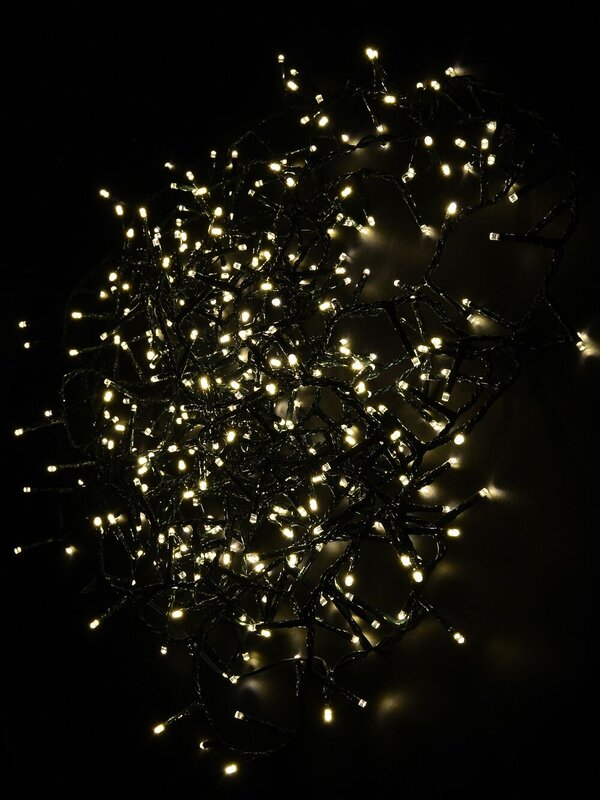 350 Warm White Concave Bulb Christmas Fairy String Lights - 8.7m