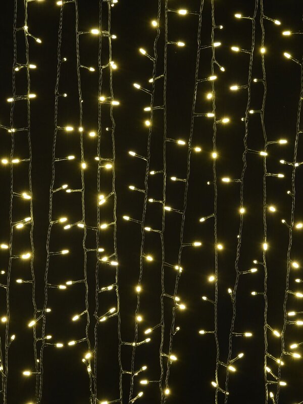 350 Warm White LED Bullet Bulb String Lights - 17.5m