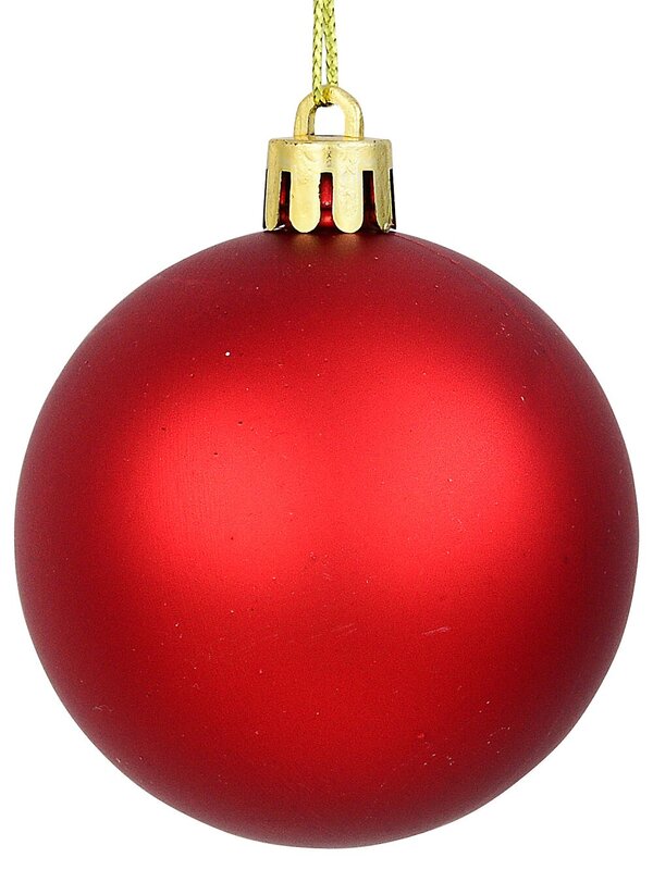 35x Lustrous Red and Green Mixed Essential Ball Bauble | 60mm — image 7