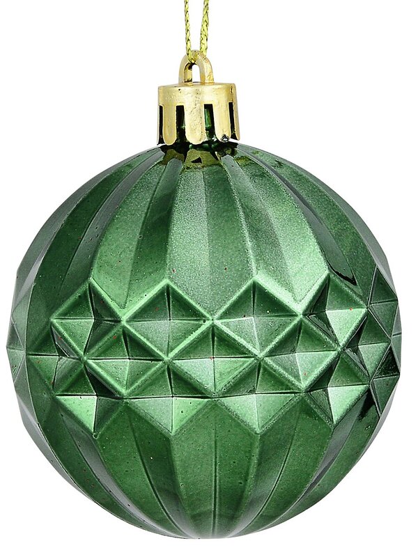 35x Lustrous Red and Green Mixed Essential Ball Bauble | 60mm — image 4