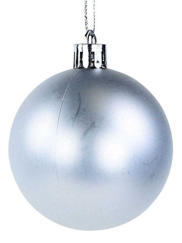 35x Timeless Silver Mixed Essential Baubles | 60mm — image 8