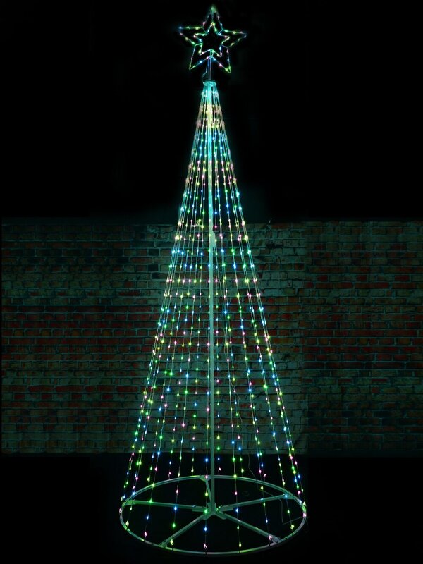 3.6m Outdoor Digital LED Gigantic Conical 3D Christmas Tree With App Control — image 8