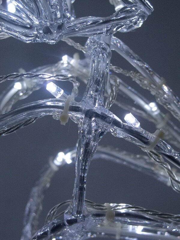 3D LED Ice-Look Sitting Reindeer Light Display - 76cm — image 4