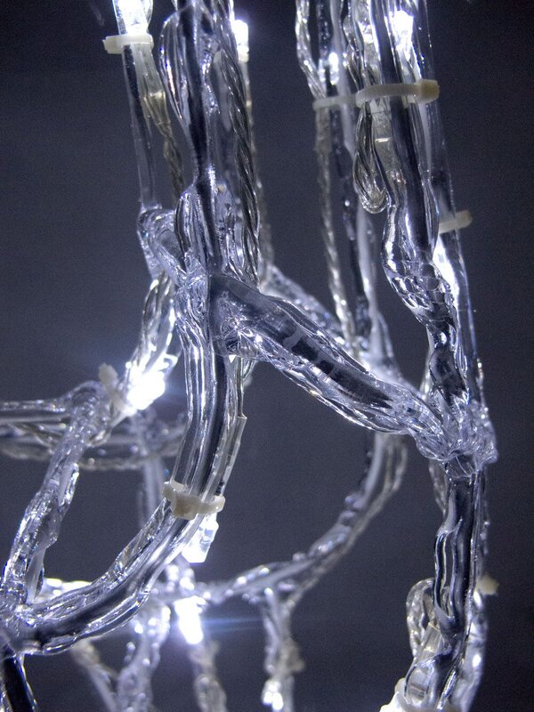 3D LED Ice-Look Standing Deer Light Display - 74cm — image 4