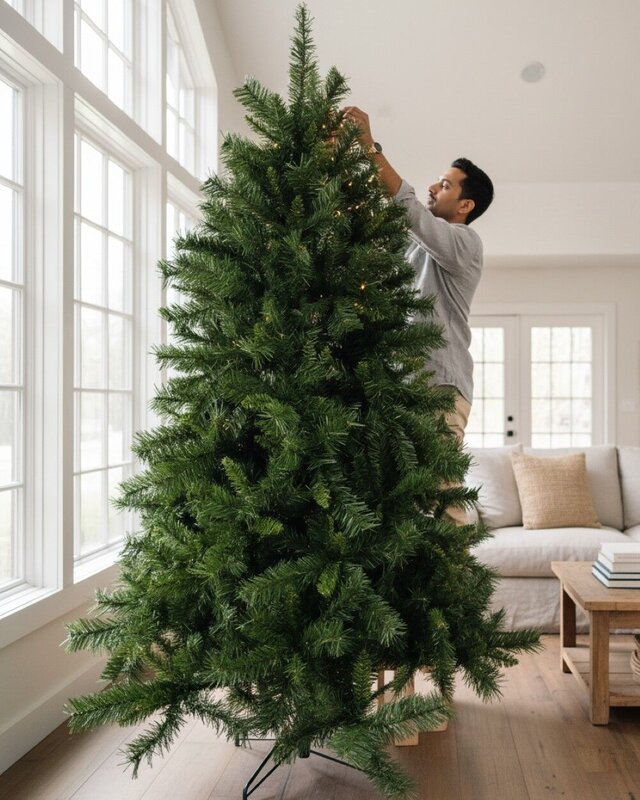 3m Eastern Evergreen Artificial Christmas Tree | 2711 Tips & Hinged Branches — image 2