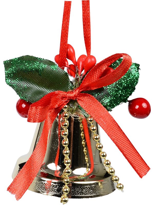 3x Gold Glossy Whimsical Essential Bell Drop | 50mm — image 3