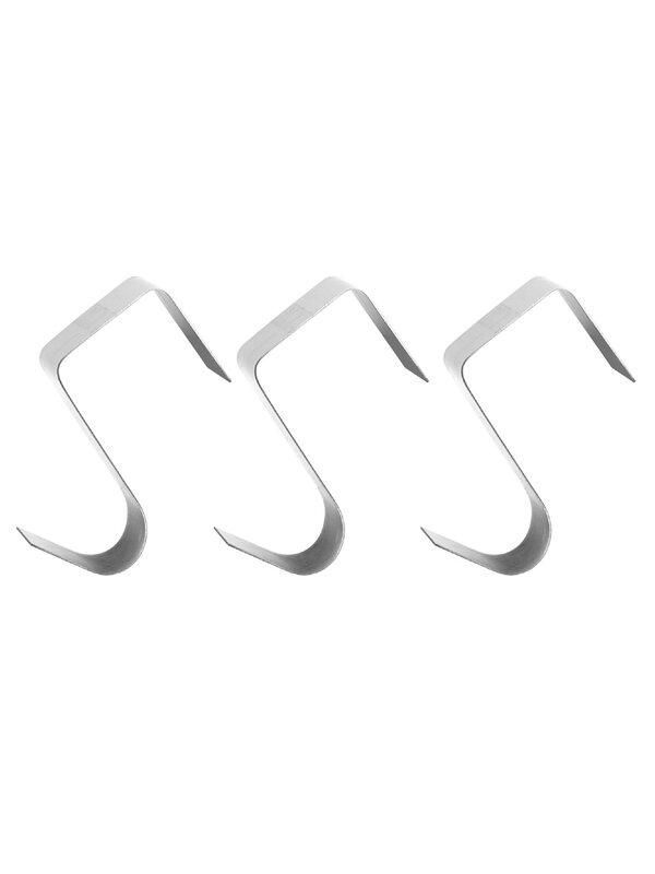 3x Stainless Steel Christmas Wreath Hangers | Over Door Hooks Hold 11kg — image 3