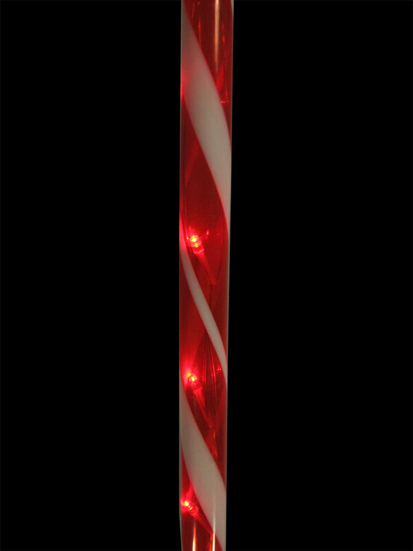 4 Large LED Candy Cane Pathway Stakes - 3m — image 6