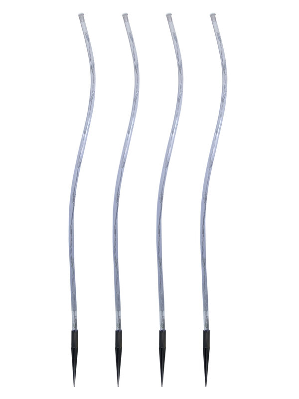 4 x Cool White Lighting Connect LED Wave Tube Stake Light - 70cm — image 3