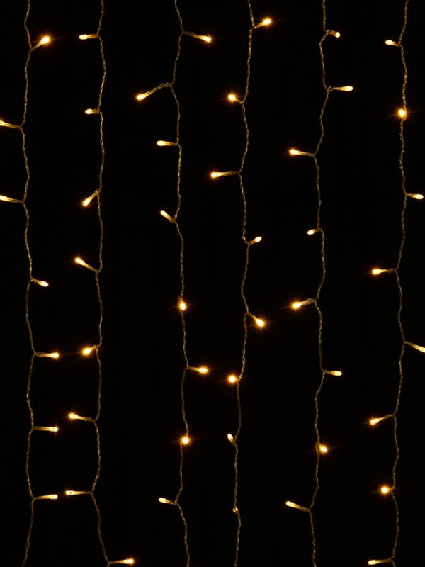 400 Warm White LED 2m String Curtain Light — image 4