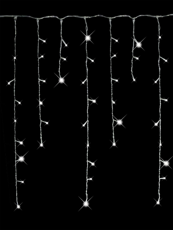 420 Cool White Super Bright LED Icicle Light - 10m