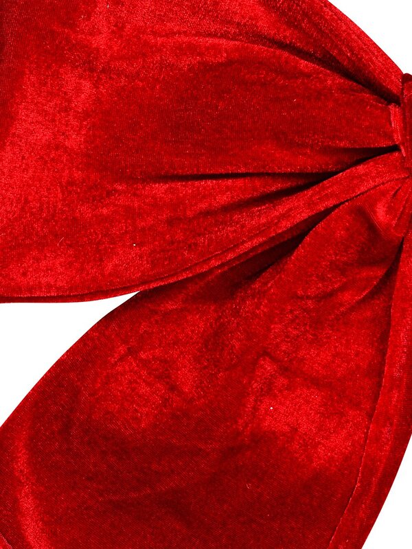 Red Velour Moulded Architectural Monumental Bow | 45cm — image 3