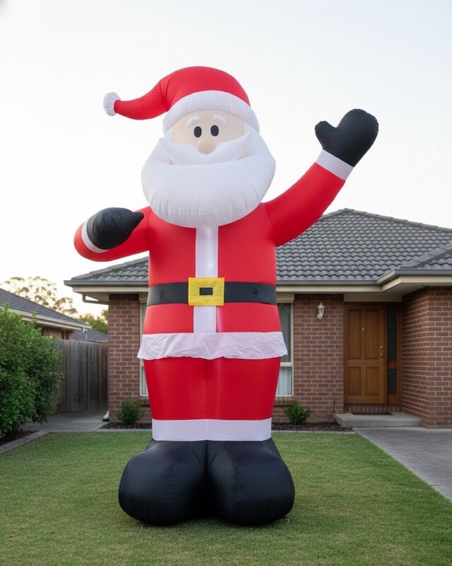 4m Gigantic Greeting Santa | LED Outdoor Inflatable — image 4